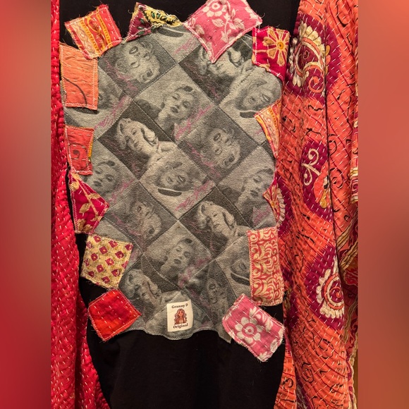 MARILYN MONROE One of a Kind Upcycled Artisan Top Oversized Granny D Originals - Picture 5 of 9